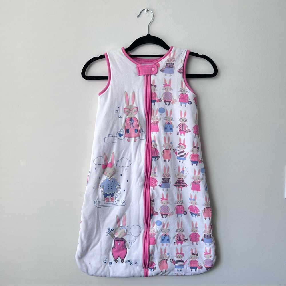 First Wish pink Bunny Sleep Sack 6-18m
